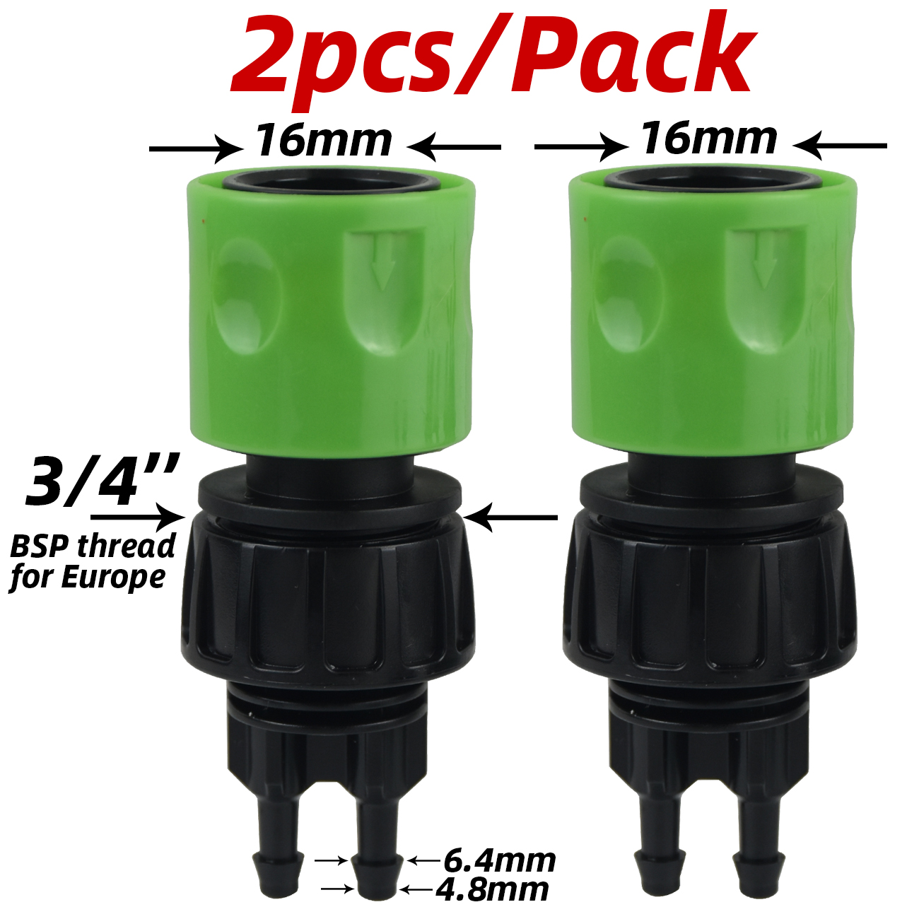 Kesla 1pc kranadapter 1- veis 2- -veis 4- -veis splitter dryppvanning hage 1/4 -tommers slange automatisk vanningssystemsett bonsai potteplante: Burgunder