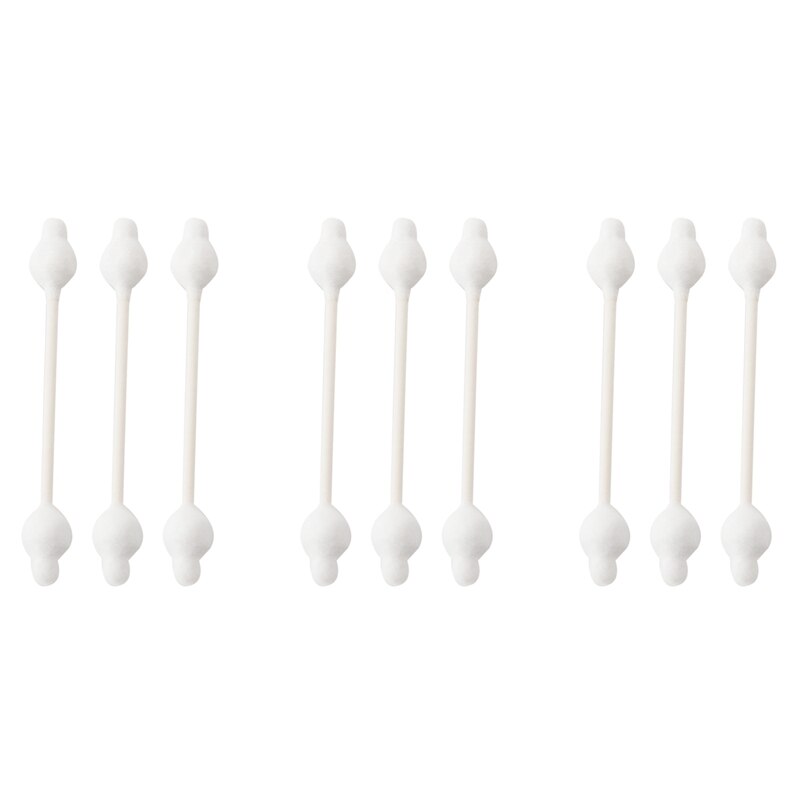 112 Cotons-tiges Bébé Extra Doux - Tête Large En Coton - Manche En Bambou - Pour Nouveau-né Et Soins Délicats