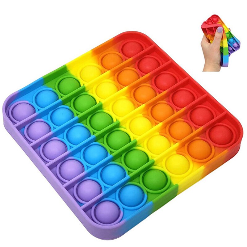 Pop Es Push Blase Zappeln Spielzeug Erwachsene Stress Relief Spielzeug Antistress PopIt Weiche Squishy Anti-Stress Anti stress Box Poppit