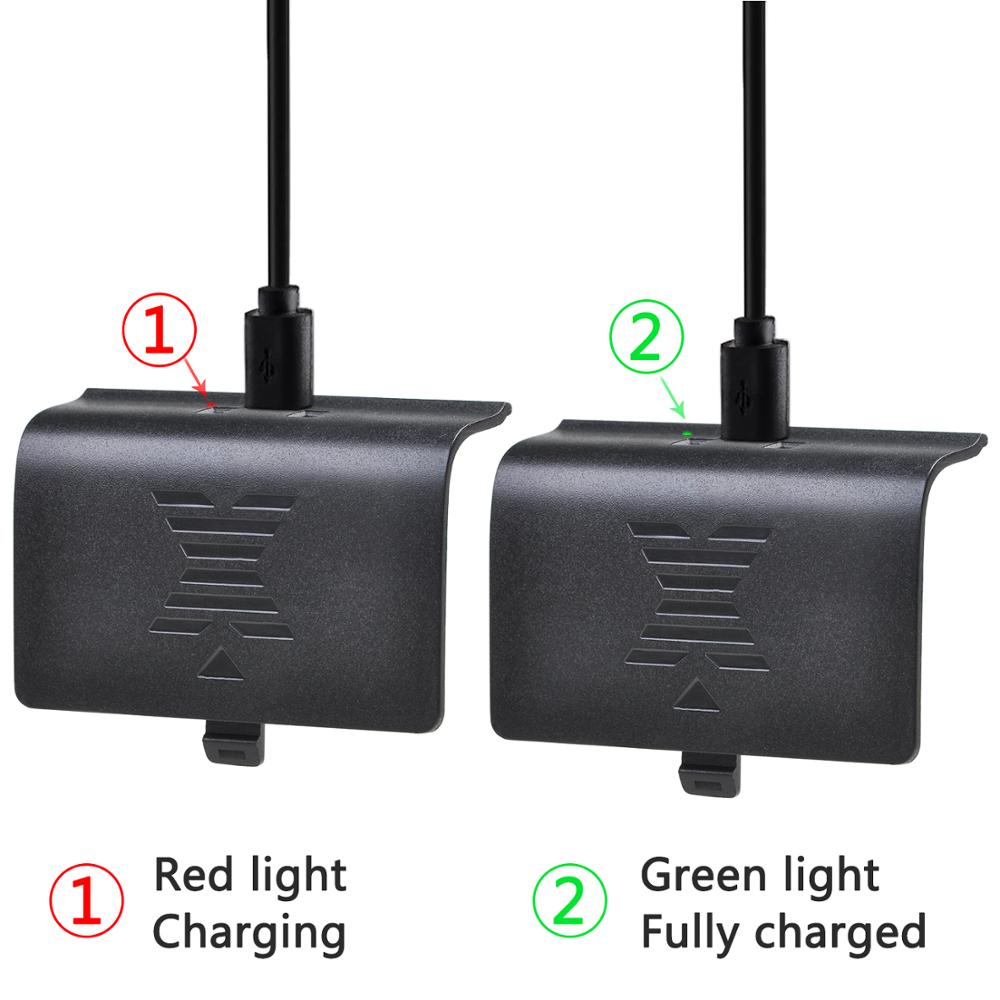 Oplaadbare Batterij Voor Xbox One / Xbox One S/Xbox One X/Xbox One Elite Draadloze Controller + 2-In-1 Usb-oplaadkabel