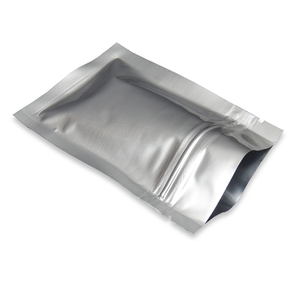 100 pc mylar aluminium blixtlåspåsar påsar, matförvaringspåsar zip lock påsar luktsäkra bredd från 6cm to 18cm