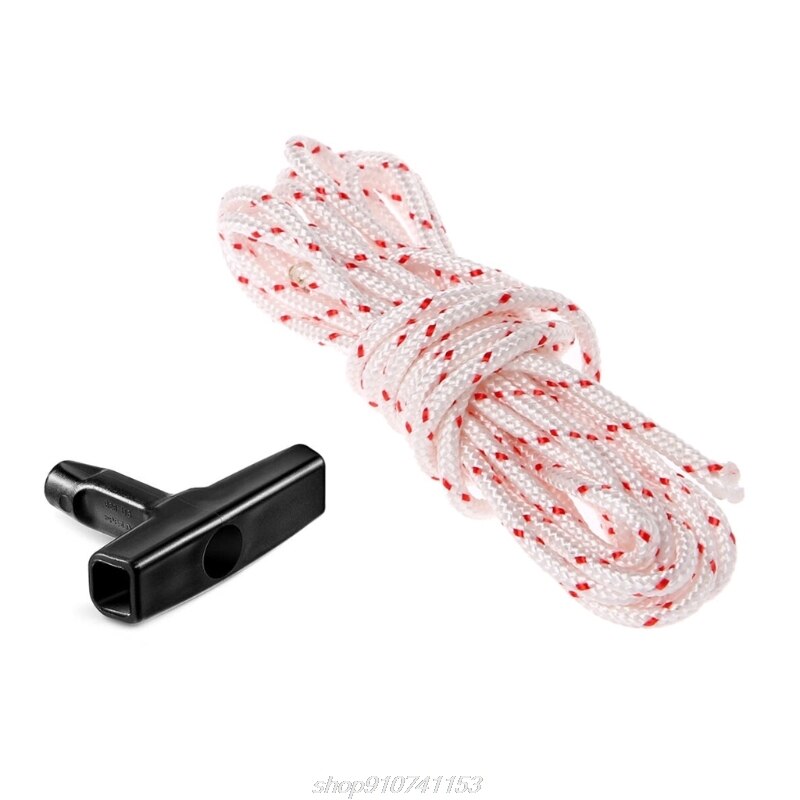10m Recoil Rope Pull Cord with Starter Handle for Stihl FS120 FS200 FS250 Trimmer Cutter Lawnmower Chainsaw A02 21: Red -with Handle