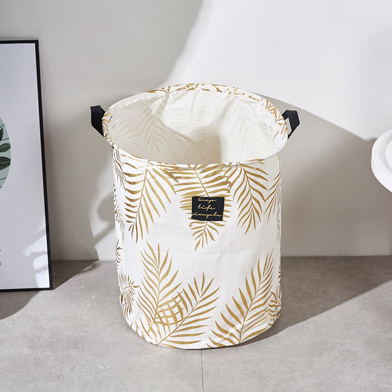 Bathroom Folding Laundry Basket Leaves Folding Bag Waterproof Clothes Toy Container Organizer Laundry Basket Bag