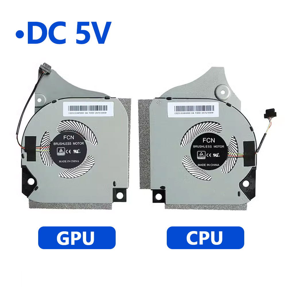 12 V/5 V NEUE OEM Für Dell G5 5590 G7 7590 G7 7790 P82F Laptop CPU GPU Lüfter kühlkörper Lüfter Kühler 006KT2 DC04TH: Schwarz