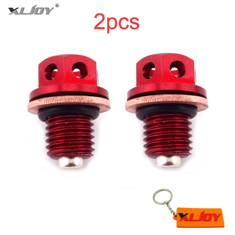 2x Olie Magnetische Drain Bolt Plug Voor Chinese 50cc 90cc 110cc 125cc 140 150 160 cc Lifan YX Zongshen Loncin Motor Pit Crossmotor