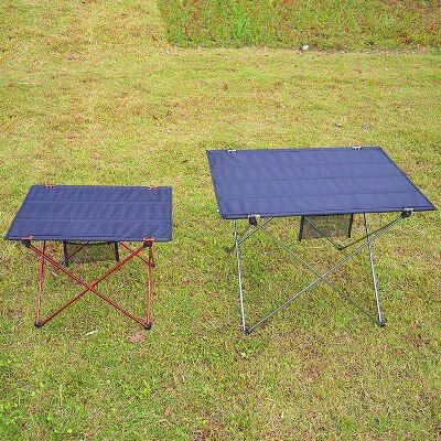 Portable Foldable Table Camping Outdoor Furniture Computer Bed Tables Picnic Aluminium Alloy Ultra Light Folding Desk: R-SMALL