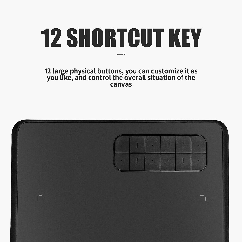 10×6 inch Graphics Drawing Tablet With 8192 Levels Digital Pen Writing Pad Board For PC Windows Mac OS Android Phone