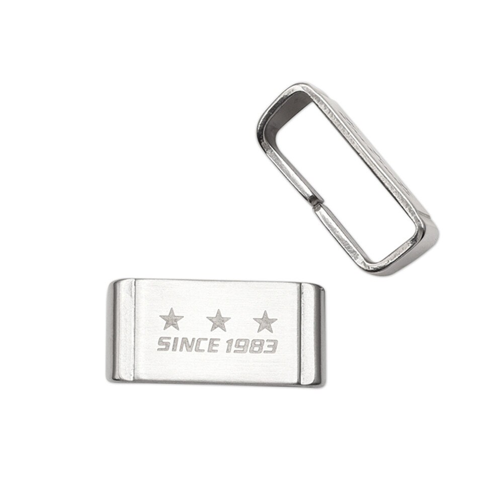 18mm 20mm 22mm 24mm Bracelet En Métal Boucle Boucle Cerceau Support Fermoir Anneau Lunette Accessoires pour GA-110 GD-100 DW-5600 GG-1000: Silver 3 stars / 22mm