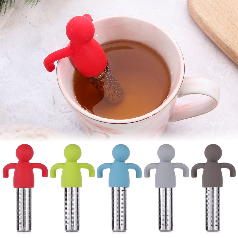 Cute Little Man Shaped Tea Strainer for Loose Tea ... – Vicedeal