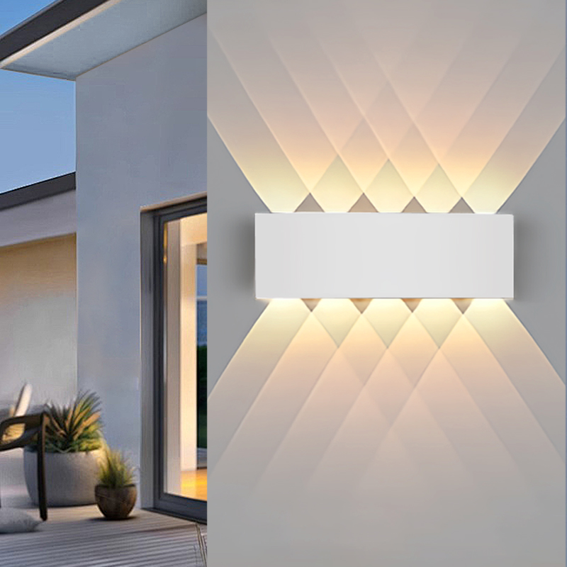 Luz Led moderna de pared para exteriores, luces impermeables para porche, balcón, jardín, lámpara de pared interior, decoración del hogar
