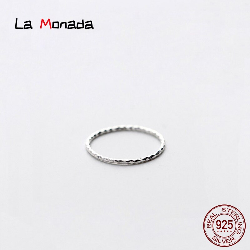 La Monada tamaño 5-19 anillos de para las mujeres las niñas en el dedo de La mujer 925 anillos de plata esterlina mujer bien de La joyería para las mujeres