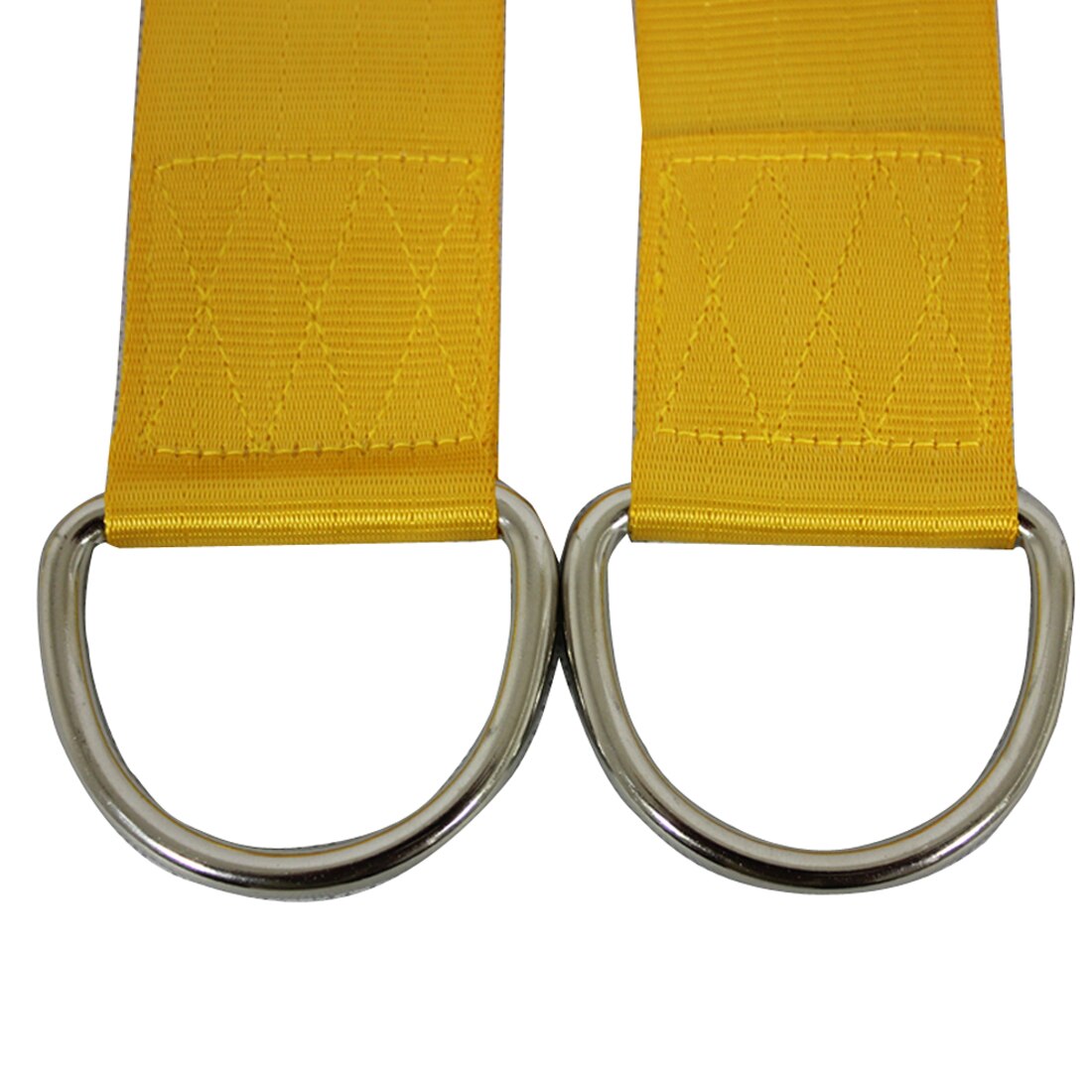 2 x reb lås bindestyrke polyester webbing stropper sikre reb udendørs gynge stropper hængekøje stropper belastning 300kg gyldne 5*150cm
