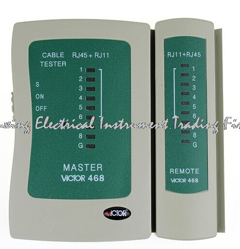 VICTOR – testeur de câbles de téléphone réseau Lan, 468 RJ45 RJ11 RJ12 Cat5, rapide