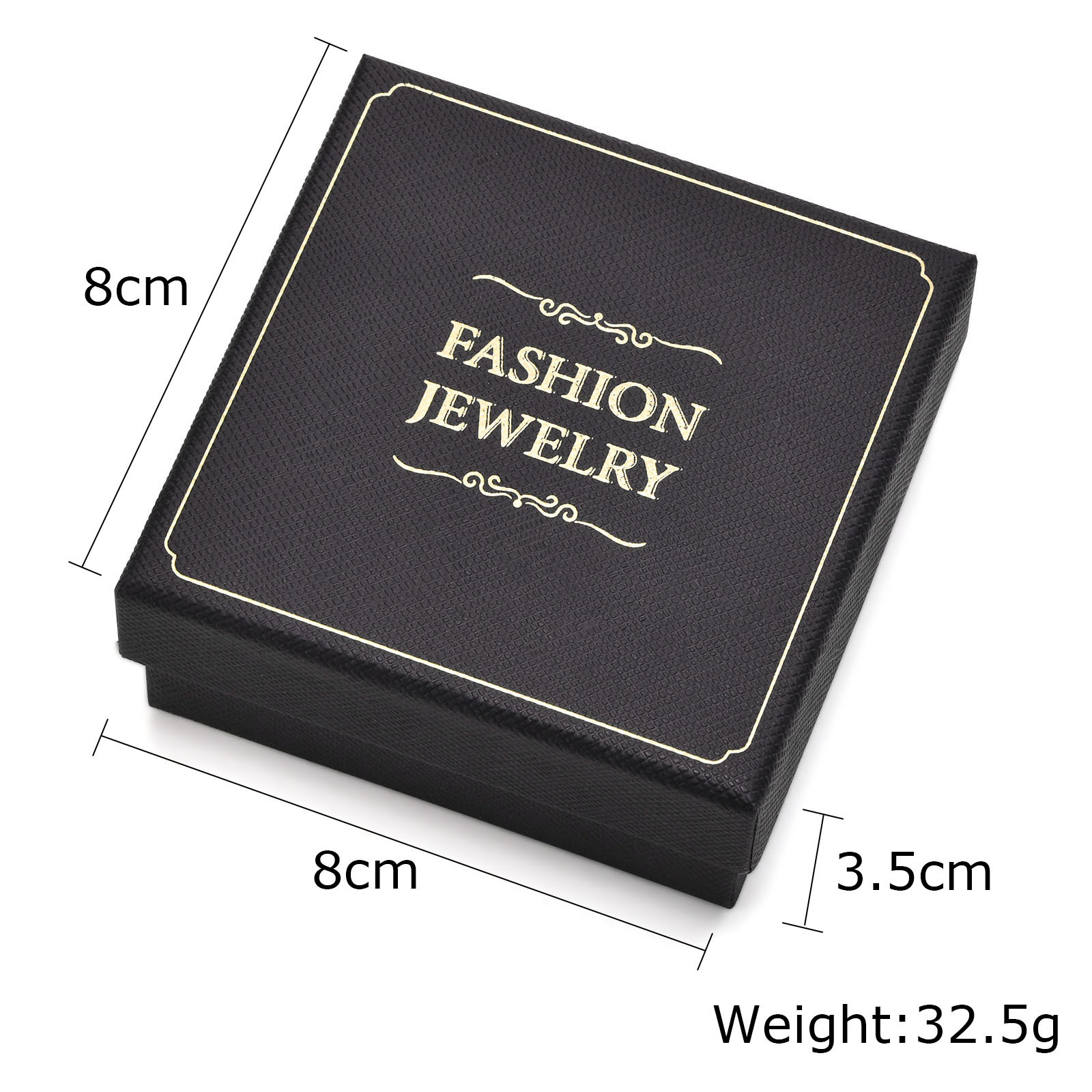Cajas de para anillos, pulseras, collar, pendientes, tobilleras, gemelos de joyería sin logotipo, accesorios de paquete de: Caqui oscuro
