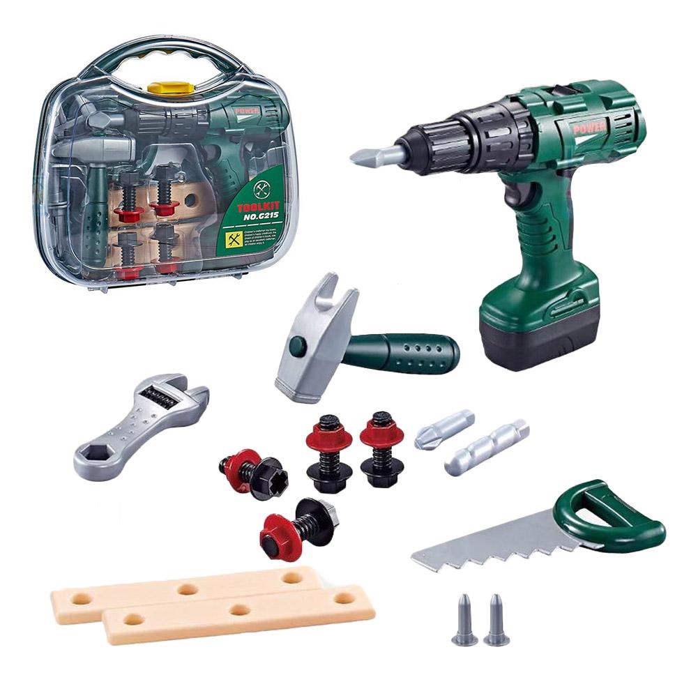 Electric Repair Tools Educational Toys Simulation Tool Set With Carry Case DIY Tool Set For Boys And Girls