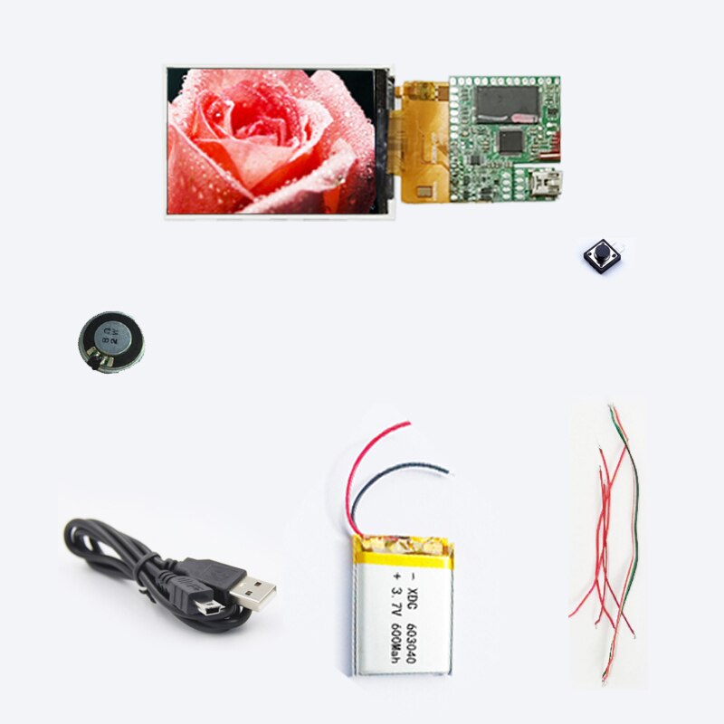 2.8 inch DIY electronic component kits video brochure module for invitation Display LEXINGDZ