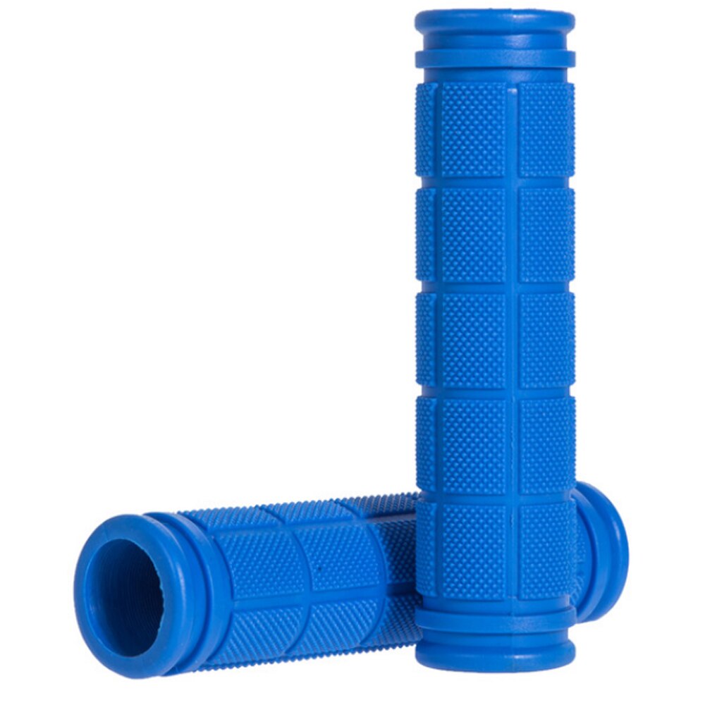 Zachte Rubber Fiets Grips Anti-Slip Fietsen Grips Mtb Road Mountainbike Handvatten Handvat Bar Grip Fiets Accessoires: Blue