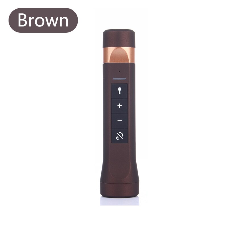 3 in 1 Wireless Portable Bluetooth Speaker for Outdoor Riding Cycling Music Torch MP3+FM Radio+Bike Mount+Flashlight+Power Bank: Brown