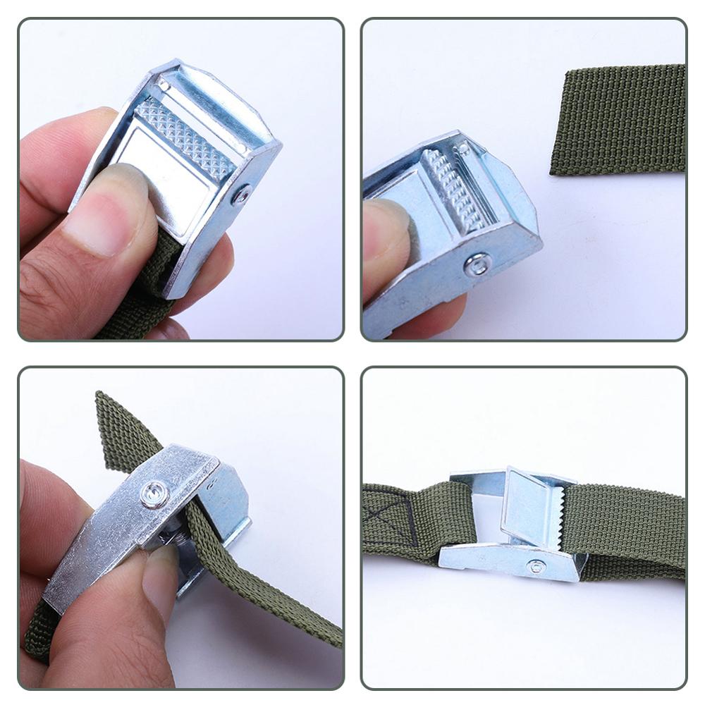 6 Meters Auto Luggage Trailer Fixed Strap Rope Quick Release Cam Buckle Tie Down for Motorcycle Bike Cargo Straps Tension Rope