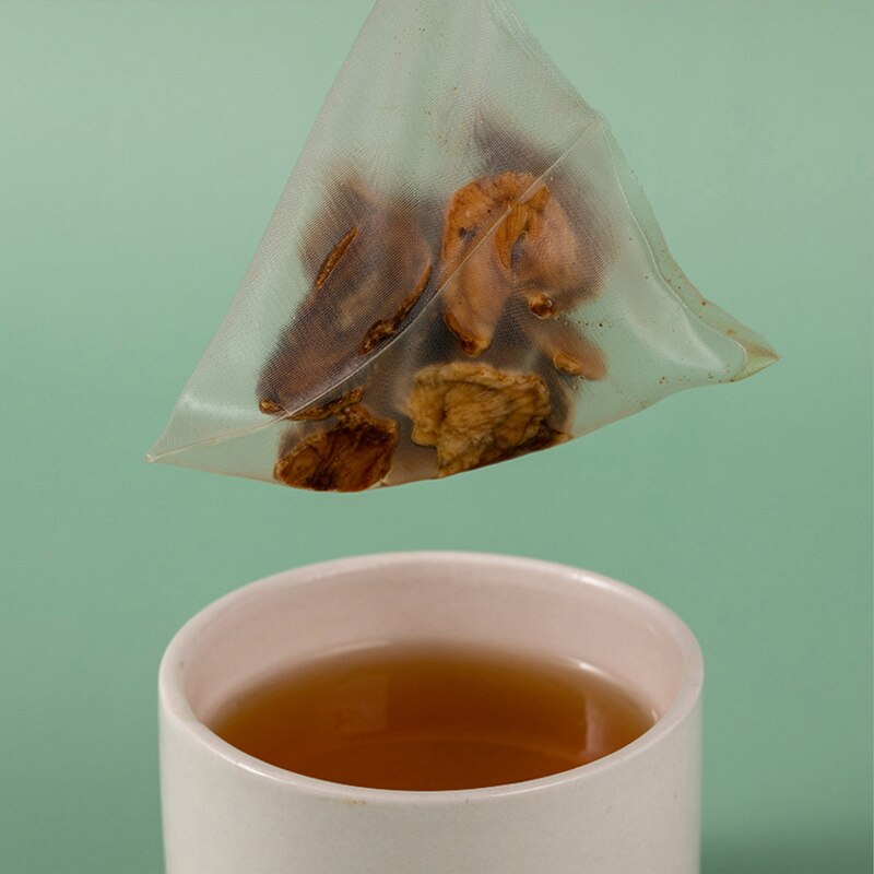 1000pcs/lot Nylon Tea Bag Heat Sealable Pyramid Tea Filters Semi-transparent Empty Teabags 5.8*7cm 6.5*8cm