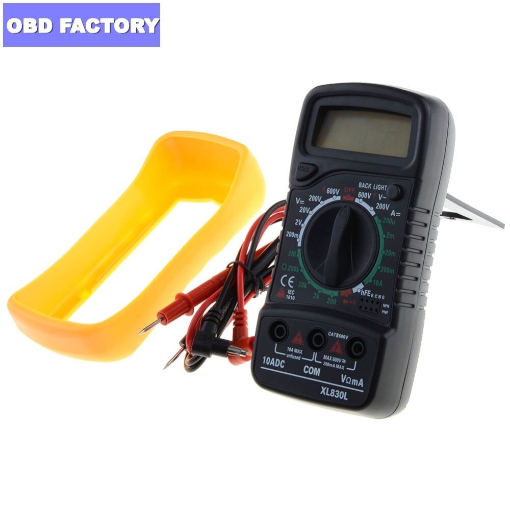 xl830l digital multimeter XL830L Handheld LCD Multimetro Backlight AC/DC Ammeter Voltmeter XL830L Voltage Tester Ammeter
