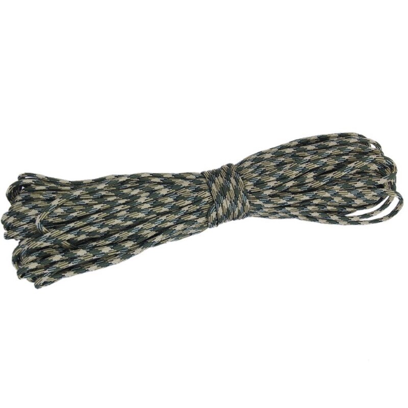 100ft 550 Cord Paracord Parachute Survival Cord - Woodland Camo