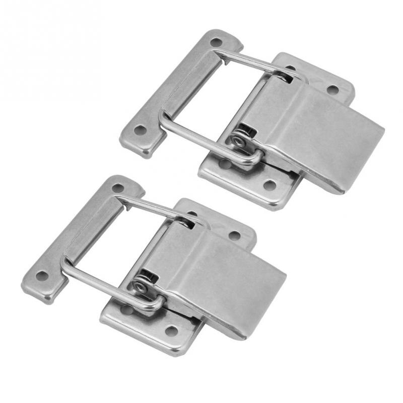 2Pcs Hasp Latches Toggle Latches Stainless Steel Sliding Door Latch Security Tools Hardware For Window Cabinet Hotel
