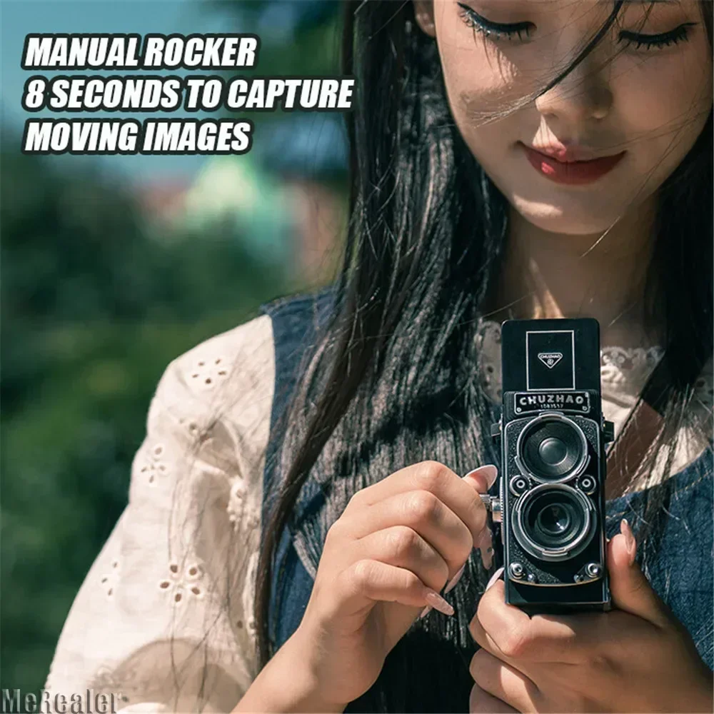 CCD Retro Mini Dual Reflex Camera Digitale Camera CMOS 12MP 1080P Model voor Collectie Niet-professionele Camera