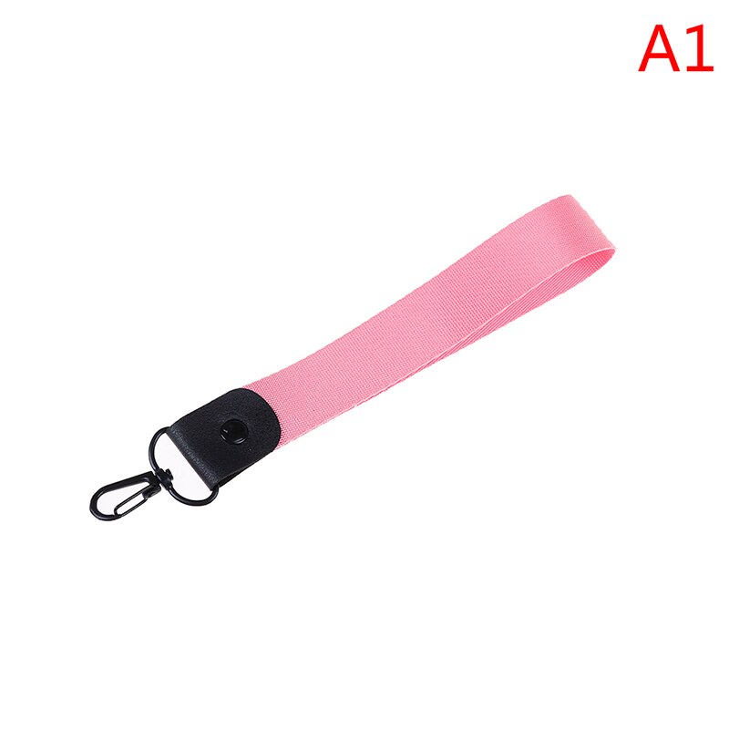 1 Pcs Einfarbig keychain Tag Lanyard Ausweis Pass Neck Strap Handy Straps Abzeichen Halter DIY Hängen Seil: A1