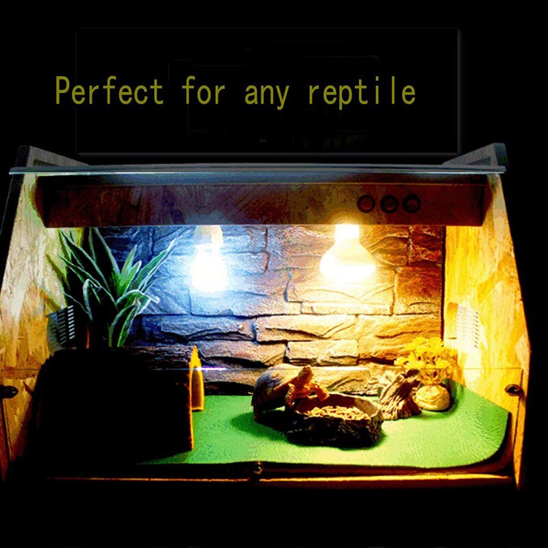 Reptile Carpet, 2-Piece Terrarium Reptile Cage for Bearded, Lizard and Leopard