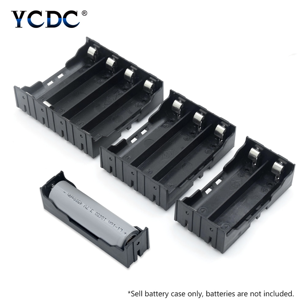 Abs 18650 Power Bank Gevallen 1X 2X 3X 4X Slot Plastic Batterij Case Houder Storage Box Voor 18650 Oplaadbare Batterij 3.7V Diy