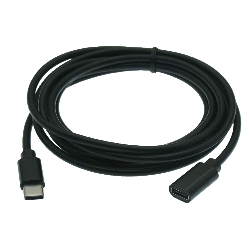 Cable de extensión Usb C tipo c, Cable corto de extensión macho a hembra, 0,1 m, 0,25 m, 1m, 2m, conector de Cable de cargador de fecha rápida
