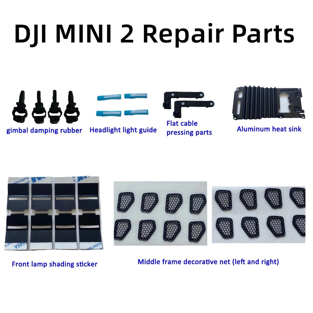 DJI Mini 2 – autocollant de lampe avant pour DJI Mavic Mini 2, en caoutchouc à cardan d&#39;amortissement de filet de cadre central