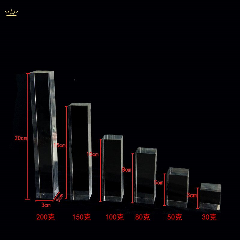 Column transparent acrylic square jewelry display ring earrings booth