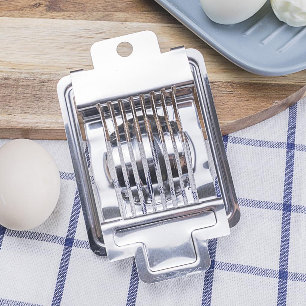 Cortador de huevos de acero inoxidable, separador de huevos multifunción, artefacto cortador de segmentación de huevos preservados de lujo