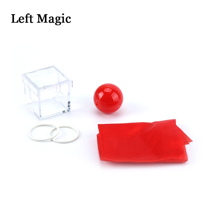 Magic Crystal Box Magic Tricks Ball Through Box Illusion Magic Toy For Children Funny Gadgets Magic Props G8046