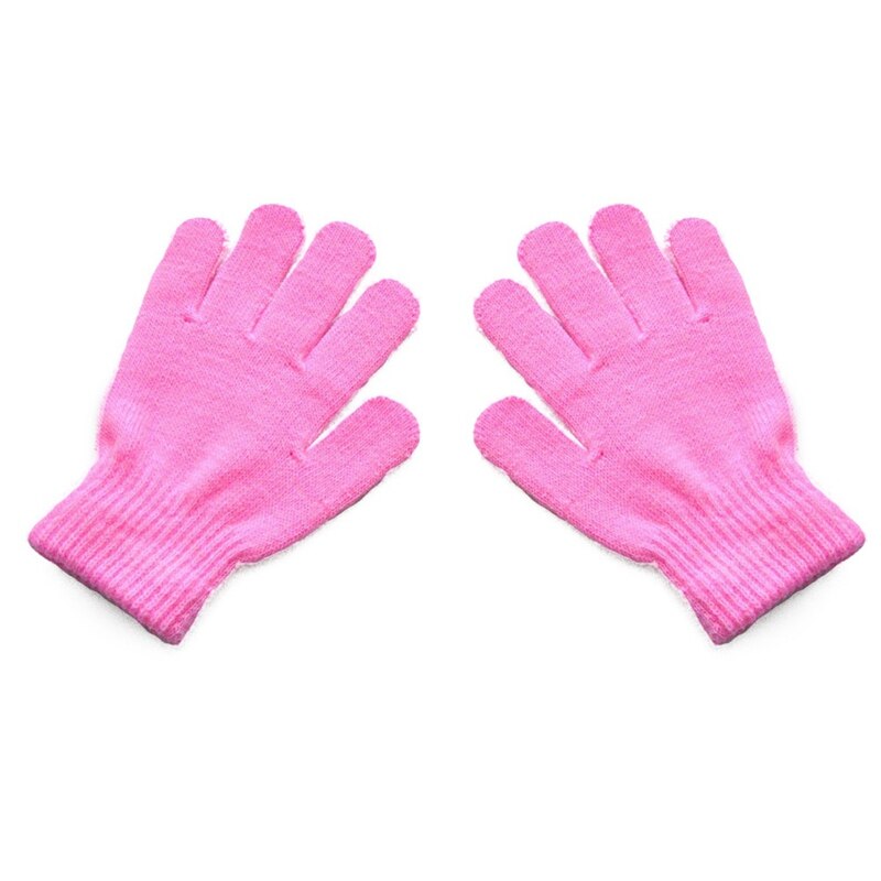 Kinderen Winter Warme Handschoenen Acryl Vinger Kinderen Warme Handschoenen Voor 7-11 Jaar Oud Kind: 09