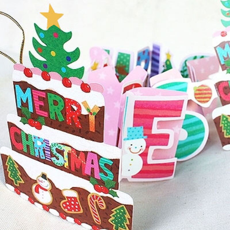 1 pcs Beautiful cartoon diy 3d folding card greeting card birthday greeting/message card postcard Christmas Year cards