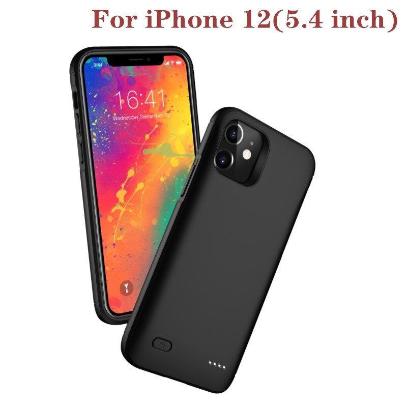 6000Mah Batterij Oplader Cases Voor Iphone 12 Pro 12 Mini Opladen Case Externe Powerbank Voor Iphone 12 Pro Max batterij Case: 5.4 inch i12 mini