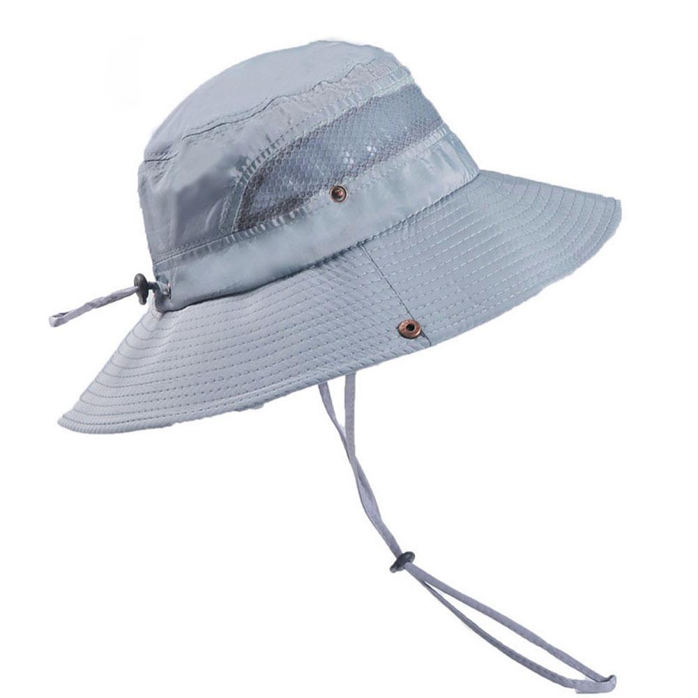 Portable 4 Color Cotton Apparel Sun Visors Cooling Cap Baseball Cap Sports Hat Sunshade Hat: Gray