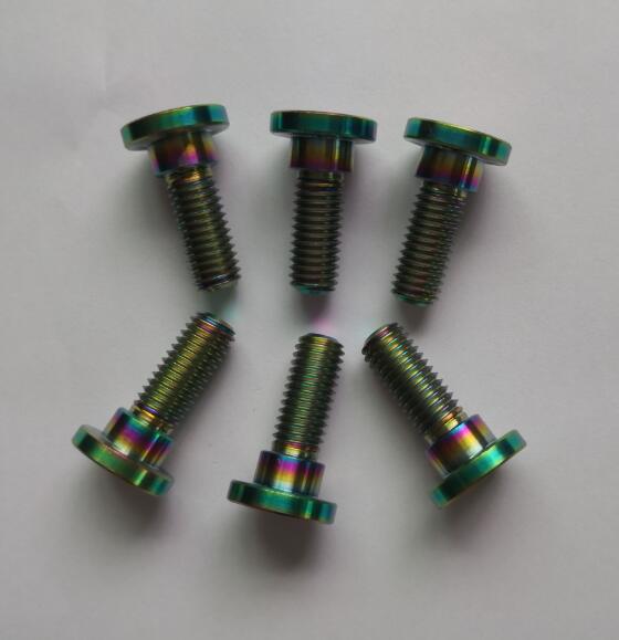 M8 x 22mm Echt Titan Bolzen Schrauben Flache Hex Buchse Kopf für Honda Bremsscheibe Schrauben Krawall Rotor schrauben