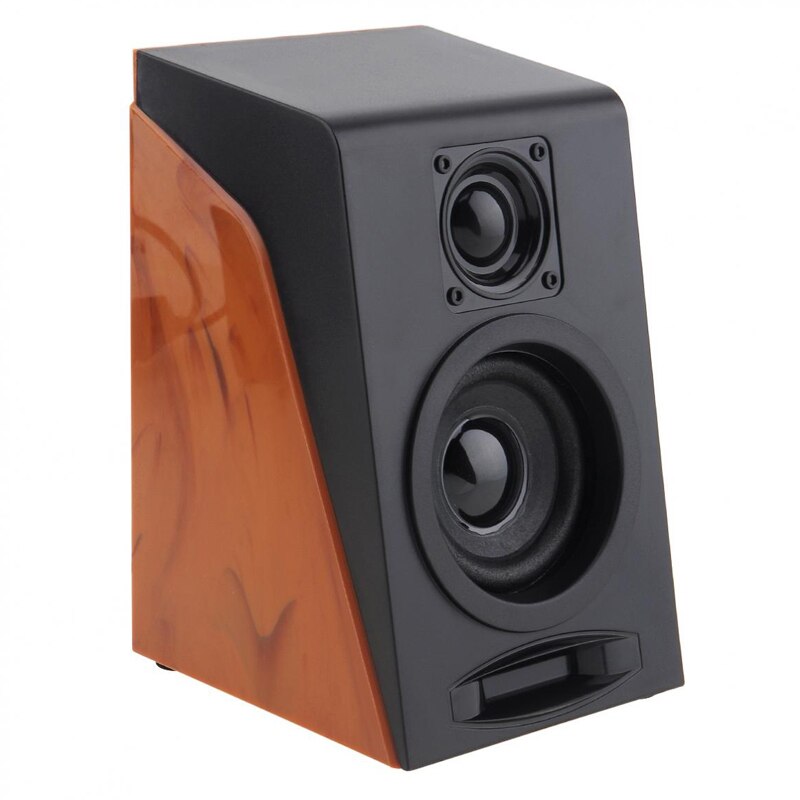 Volle Antimagnetisch 52mm 6W Mini USB 2.0 Computer Holz Subwoofer Lautsprecher Mit 3,5mm Stereo Jack Für PC/ Laptop/Telefon