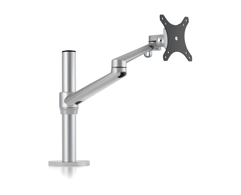 Hyvarwey OL-1 Alunimum Hoogte Verstelbare 17-32 Inch Screen Monitor Houder Arm Full Motion Desktop Stand Monitor Mount Belasting 8kgs: silver grey