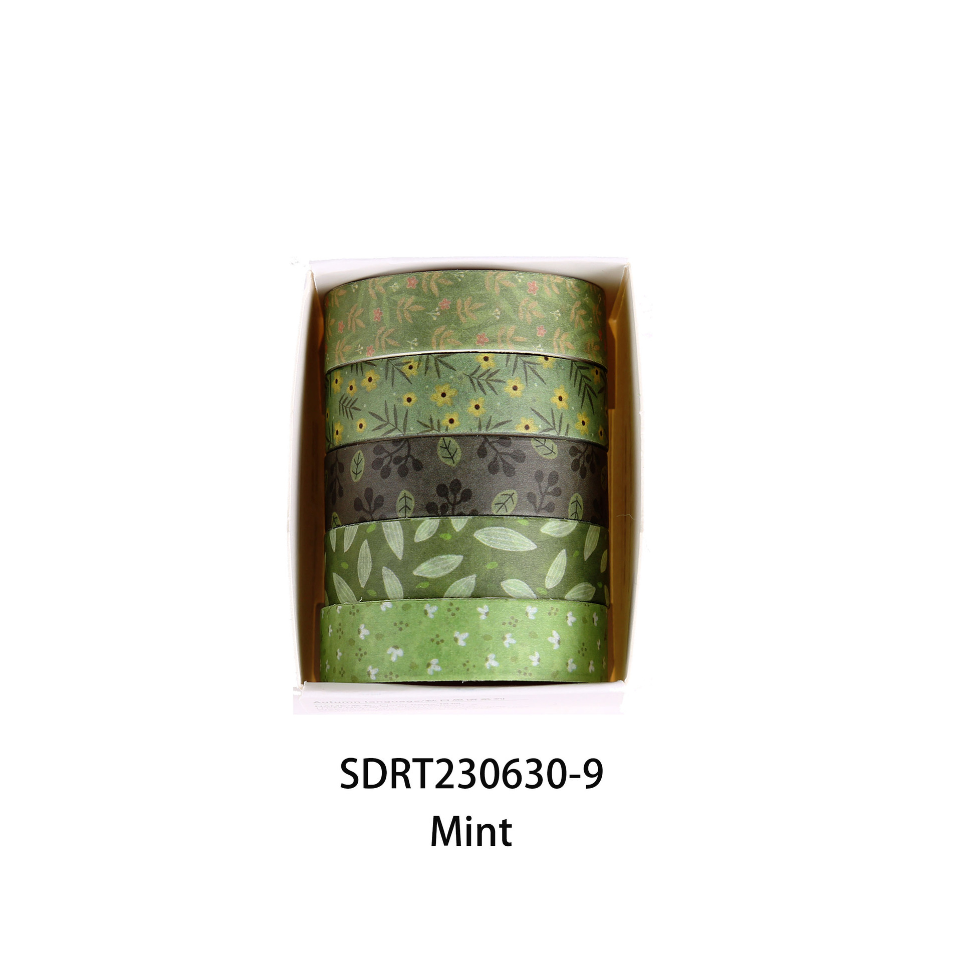 5 uds cintas Washi básicas Scrapbooking conjunto de cintas Washi suministros escolares Cinta Adhesiva Decorativa otoño papelería Cinta adhesiva: Azul