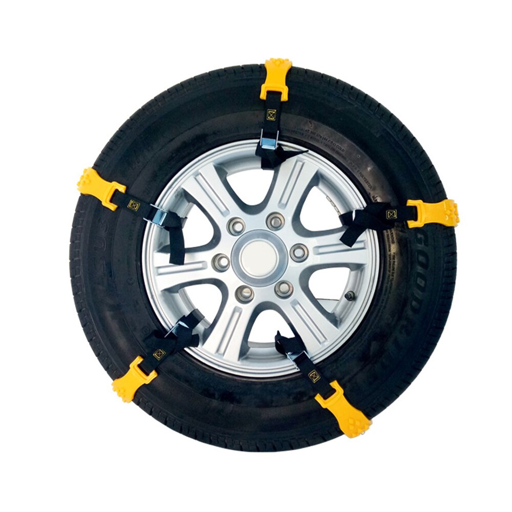 10 pçs/set TPU Correntes De Neve Inverno Pneu De Carro Universal de Segurança Viária Correntes nos Pneus de Neve Escalada Lama Terreno Carro Anti Derrapante accessries