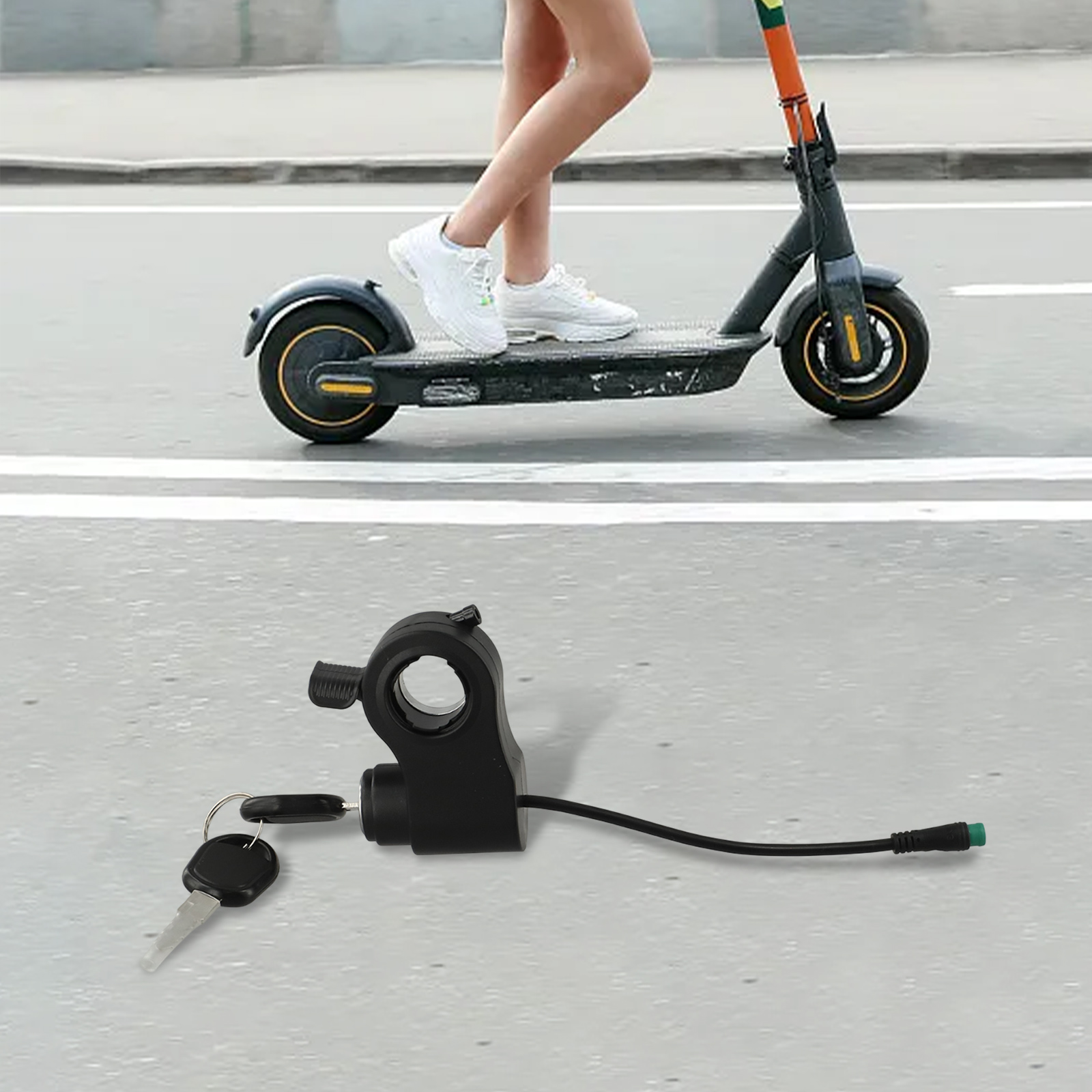 Verrou De Porte Électrique Pour Scooter Kukirin G2 Pro Max - Serrure De Sécurité En Plastique Robuste