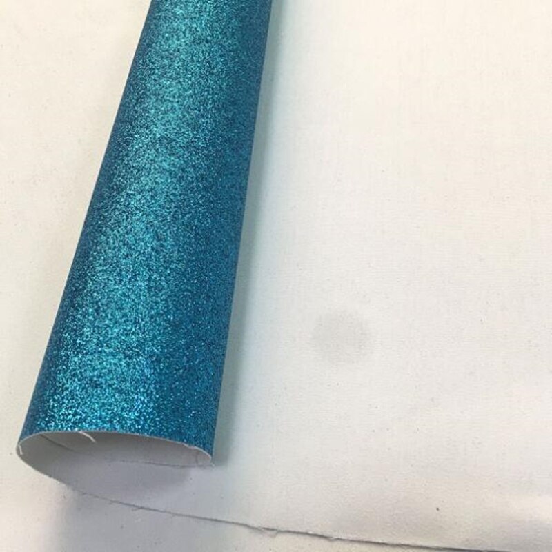 20*30 cm Glitter Dunne Synthetisch Leer Stof Effen Kleur A4 PU Stof DIY Handgemaakte Naaien Kleding Levert Decor: blue / 20x30cm (A4)