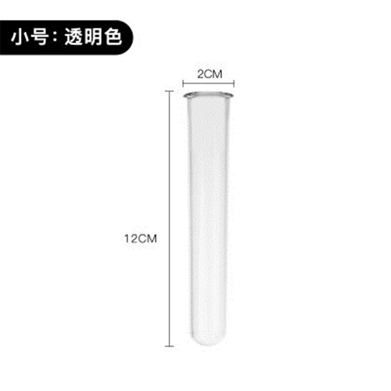 10Pcs Acrylic Test Tube Shot Cocktail Tool Martini Tequila Mixer Wine Beer Pong Bar KTV Bar Nightclub Bartender Accessories: Transparent12cm