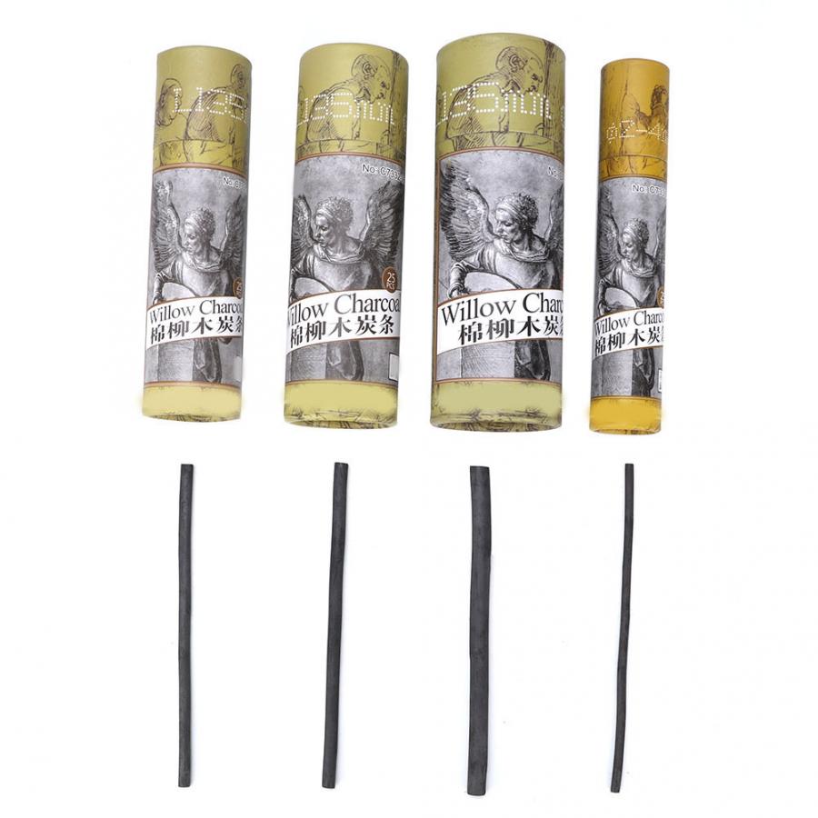 25pcs Houtskool Potlood Tekening Houtskool Bar Kunstenaar Art Tekening Gereedschap Schets Potlood