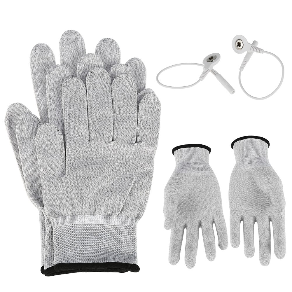 1 paar Massage Elektrode Handschuhe Strom Leitfähige Handschuhe elektro Schock Handschuh Faser Elektro Hand Massage Gesundheit Pflege